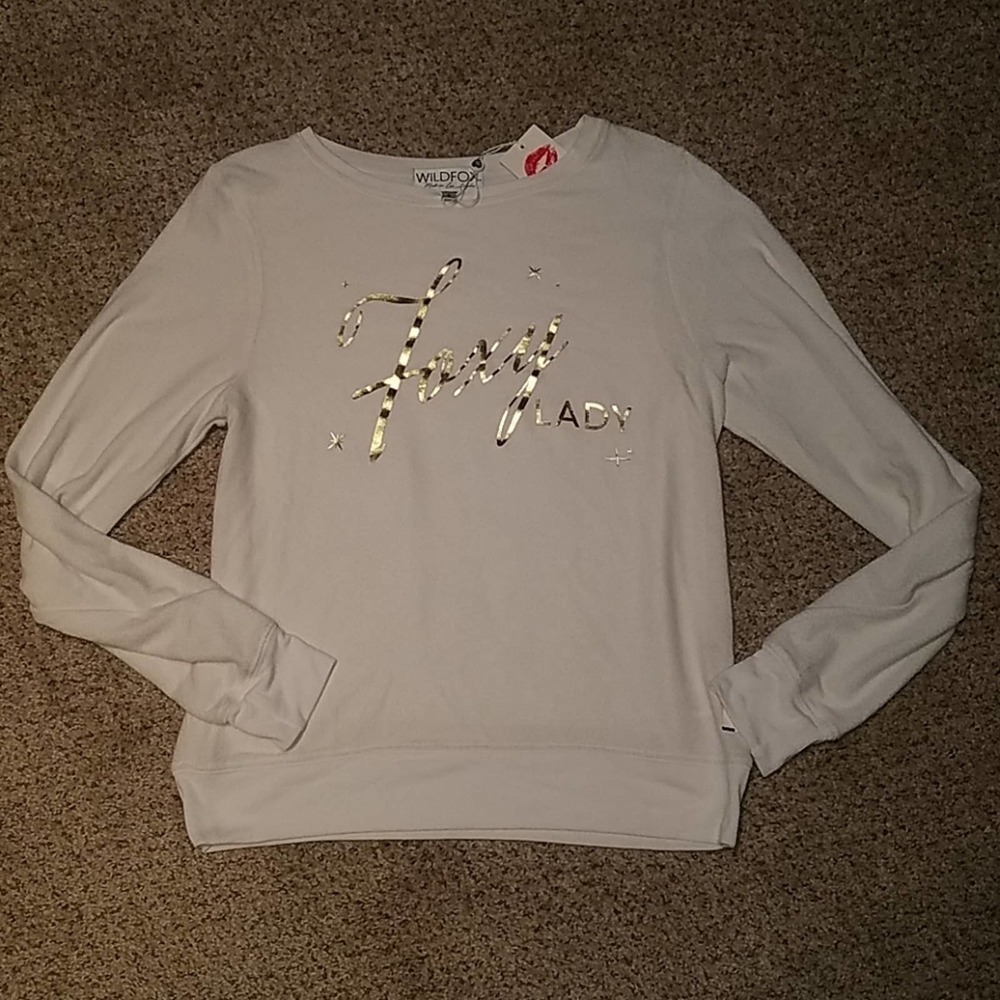 NWT WILDFOX size Small FOXY sweatshirt, $100.00